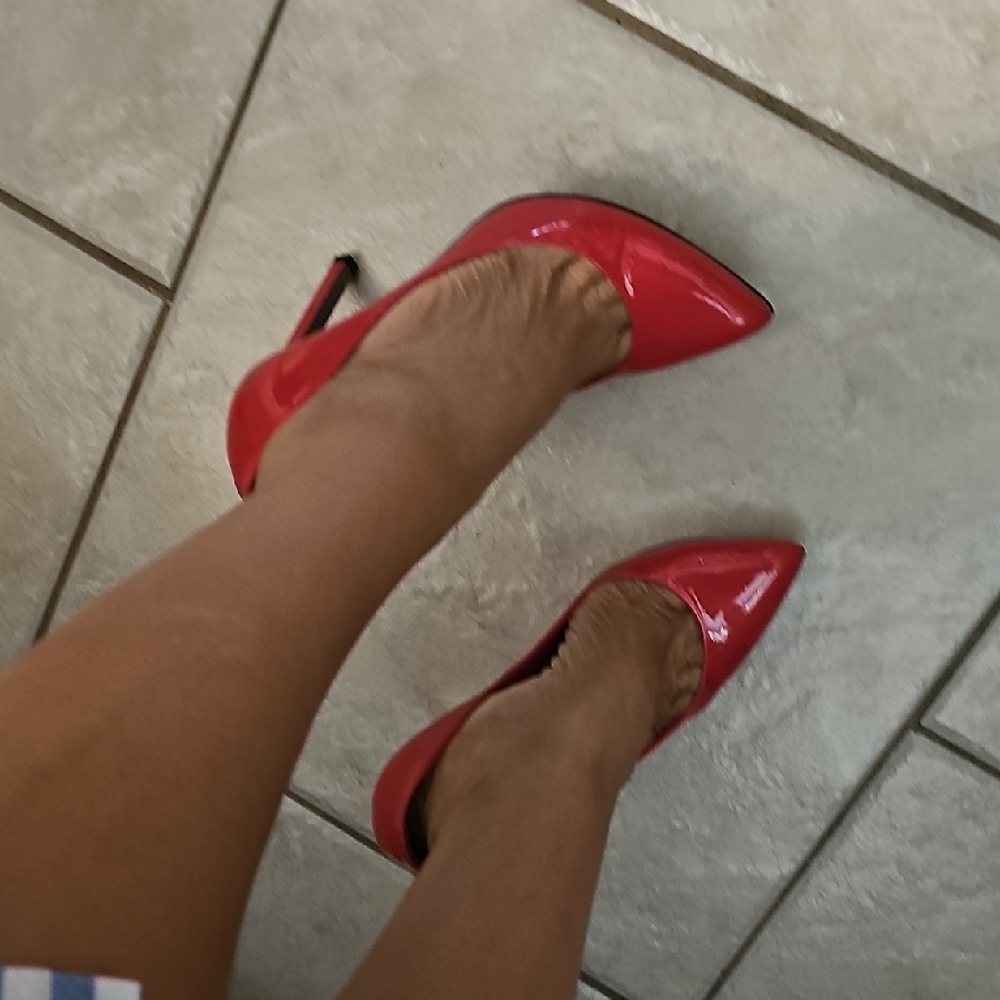 Elegant Red Stiletto Heels